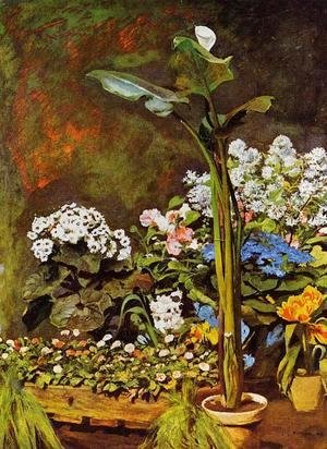 Pierre Auguste Renoir - Arum And Conservatory Plants
