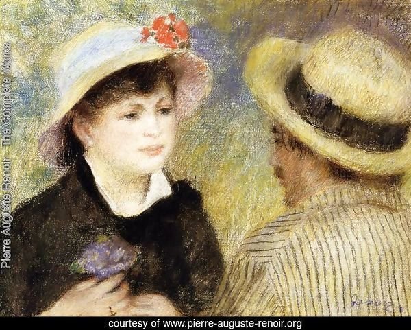 Boating Couple Aka Aline Charigot And Renoir