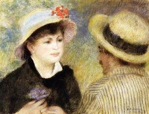 Pierre Auguste Renoir - Boating Couple Aka Aline Charigot And Renoir
