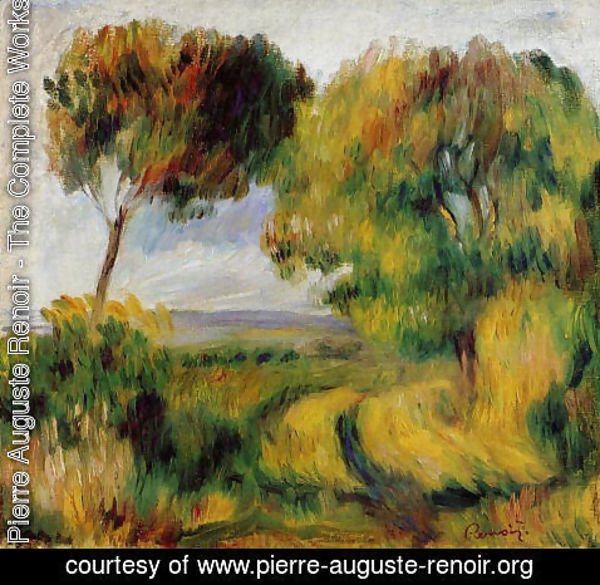 Pierre Auguste Renoir - Breton Landscape   Trees And Moor