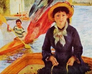 Pierre Auguste Renoir - Canoeing Aka Young Girl In A Boat