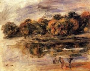 Pierre Auguste Renoir - Fishermen By A Lake