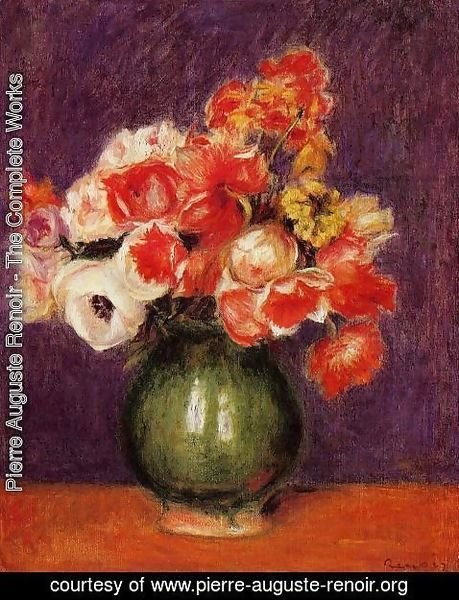 Pierre Auguste Renoir - Flowers In A Vase2