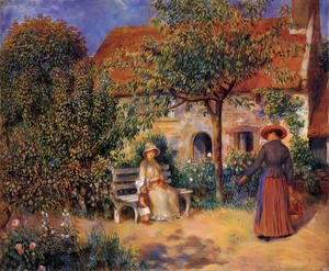 Pierre Auguste Renoir - Garden Scene In Brittany