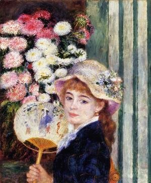 Pierre Auguste Renoir - Girl With Fan
