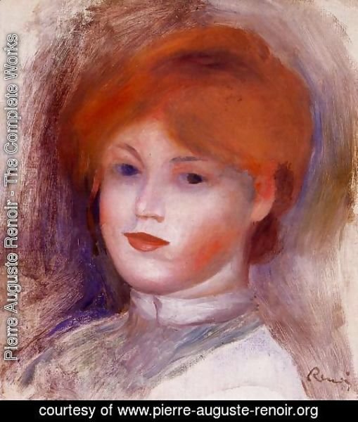 Pierre Auguste Renoir - Head Of A Young Woman2