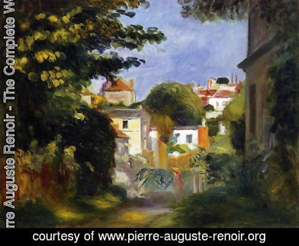 Pierre Auguste Renoir - House And Figures Among The Trees