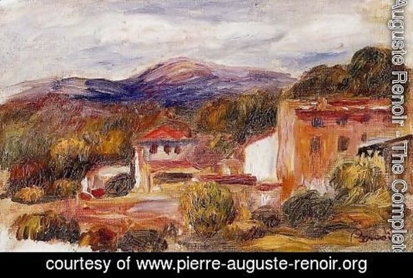 Pierre Auguste Renoir - House And Trees With Foothills