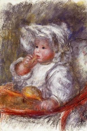 Pierre Auguste Renoir - Jean Renoir In A Chair Aka Child With A Biscuit