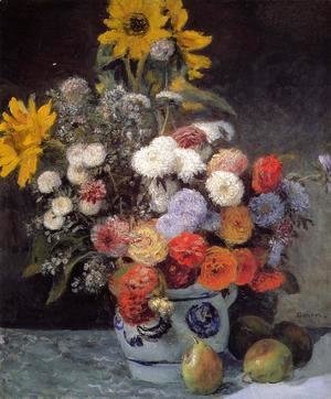 Pierre Auguste Renoir - Mixed Flowers In An Earthenware Pot