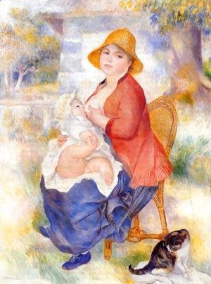 Pierre Auguste Renoir - Motherhood Aka Woman Breast Feeding Her Child2