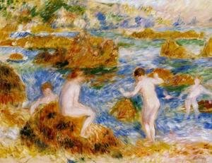 Pierre Auguste Renoir - Nude Boys On The Rocks At Guernsey