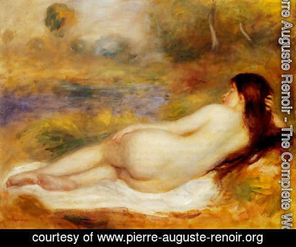 Pierre Auguste Renoir - Nude Reclining On The Grass