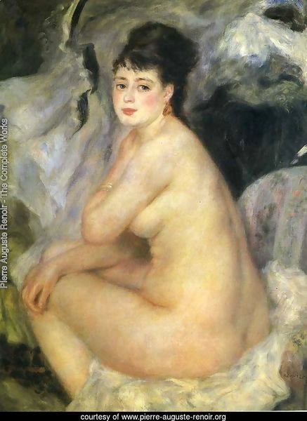Nude Seated On A Sofa