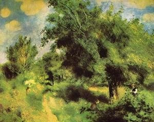Pierre Auguste Renoir - Orchard At Louveciennes   The English Pear Tree