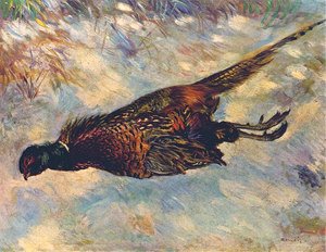 Pierre Auguste Renoir - Pheasant In The Snow