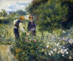Pierre Auguste Renoir - Picking Flowers