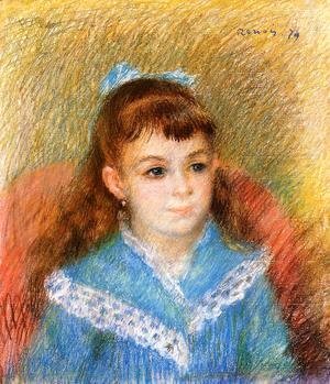Pierre Auguste Renoir - Portrait Of A Young Girl Aka Elizabeth Maitre