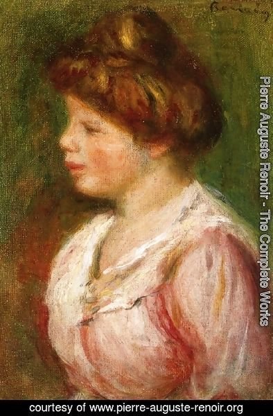 Pierre Auguste Renoir - Portrait Of A Young Woman4