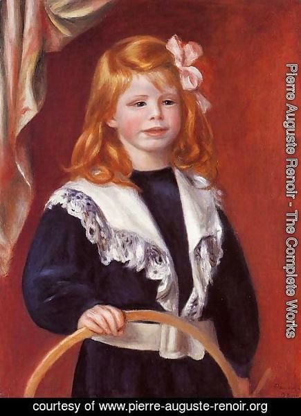 Pierre Auguste Renoir - Portrait Of Jean Renoir Aka Child With A Hoop