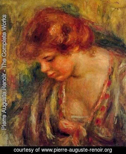 Pierre Auguste Renoir - Profile Of Andre Leaning Over
