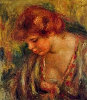 Pierre Auguste Renoir - Profile Of Andre Leaning Over