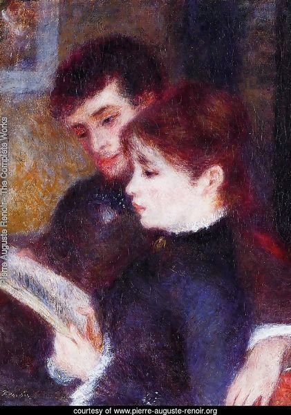 Reading Couple Aka Edmond Renoir And Marguerite Legrand