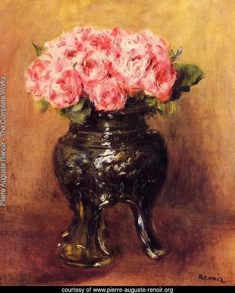 Roses In A China Vase