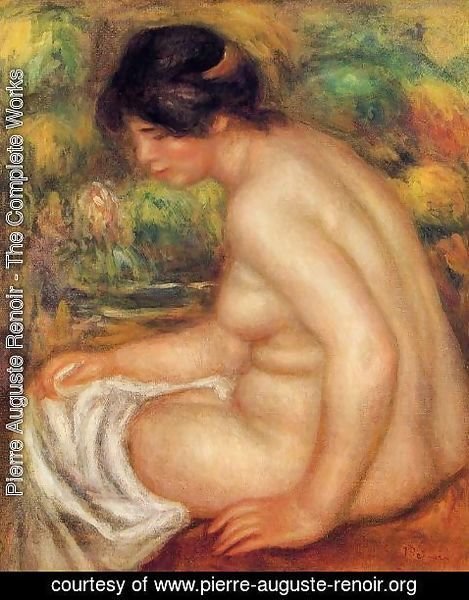 Pierre Auguste Renoir - Seated Nude In Profile Aka Gabrielle