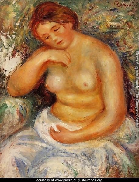 Seated Nude With A Bouquet