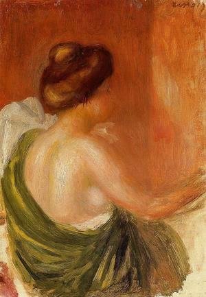 Pierre Auguste Renoir - Seated Woman In A Green Robe