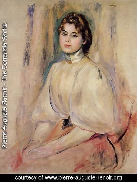 Pierre Auguste Renoir - Seated Young Woman