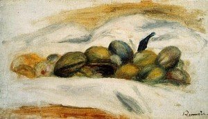 Pierre Auguste Renoir - Still Life   Almonds And Walnuts
