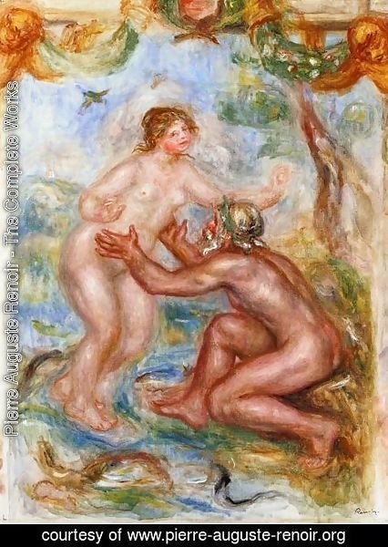 Pierre Auguste Renoir - Study For The Saone Embraced By The Rhone