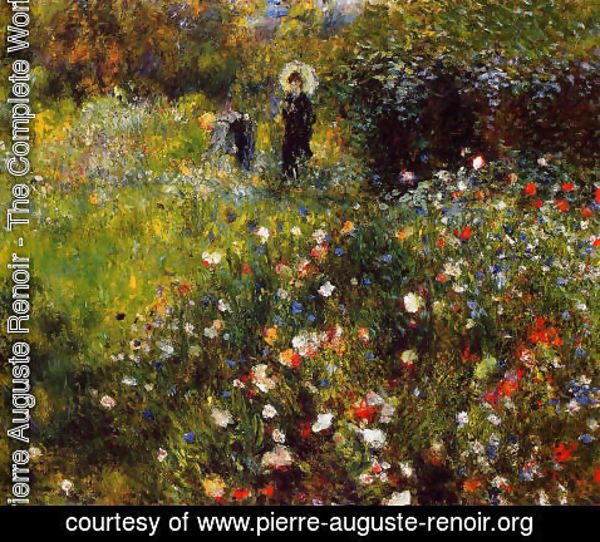 Pierre Auguste Renoir - Summer Landscape Aka Woman With A Parasol In A Garden