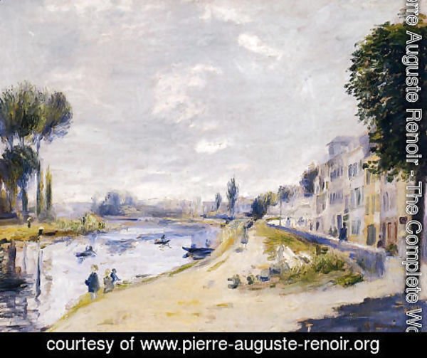 Pierre Auguste Renoir - The Banks Of The Seine  Bougival