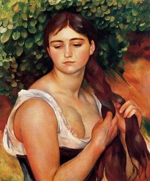 Pierre Auguste Renoir - The Braid Aka Suzanne Valadon