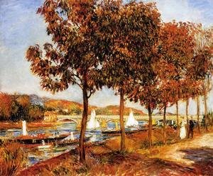 Pierre Auguste Renoir - The Bridge At Argenteuil In Autumn