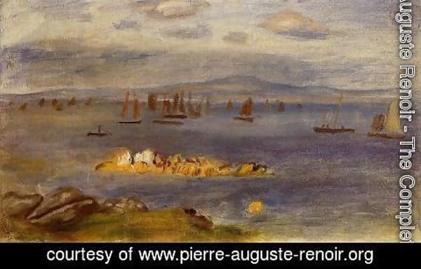 Pierre Auguste Renoir - The Coast Of Brittany  Fishing Boats