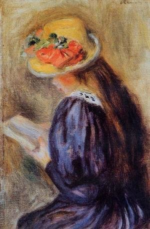 Pierre Auguste Renoir - The Little Reader Aka Little Girl In Blue
