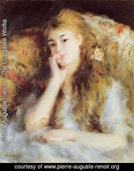 Pierre Auguste Renoir - The Thinker Aka Seated Young Woman