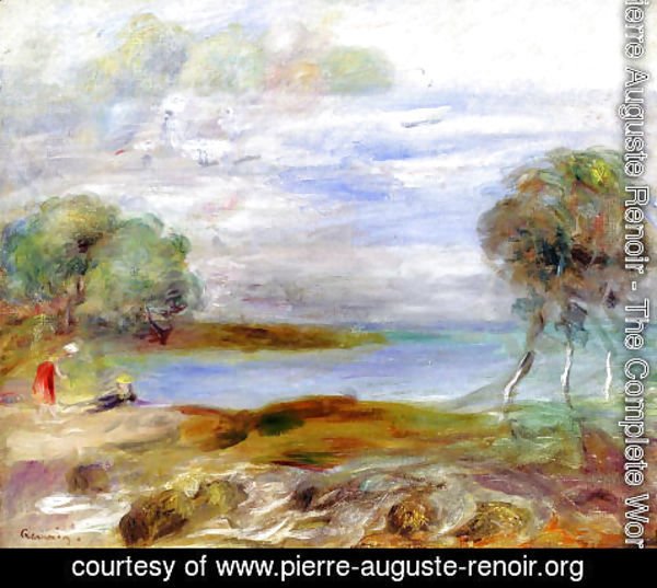 Pierre Auguste Renoir - Two Figures By The Water