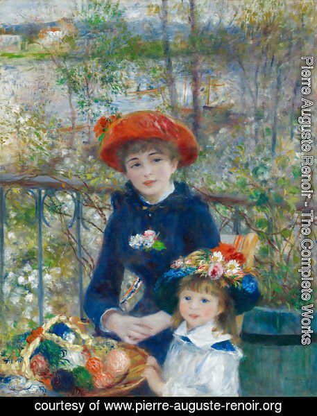 Pierre Auguste Renoir - Two Sisters Aka On The Terrace