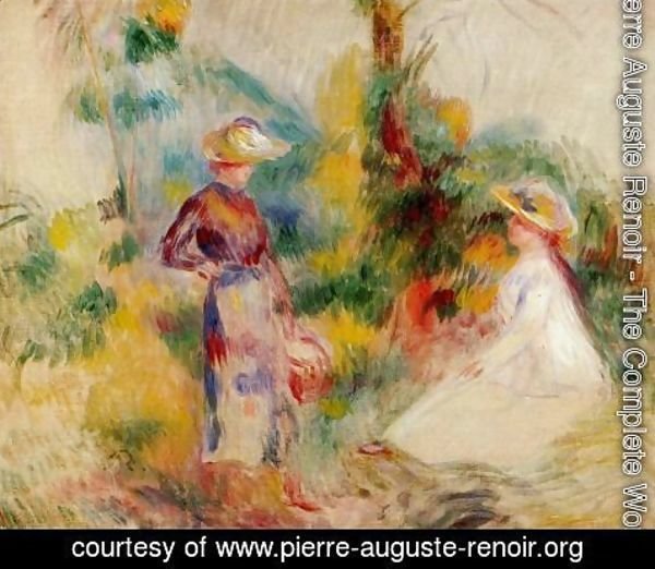 Pierre Auguste Renoir - Two Women In A Garden2
