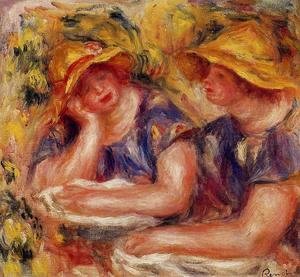 Pierre Auguste Renoir - Two Women In Blue Blouses