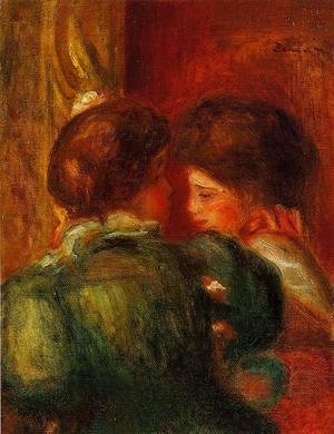Pierre Auguste Renoir - Two Womens Heads Aka The Loge