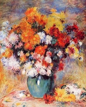 Pierre Auguste Renoir - Vase Of Chrysanthemums