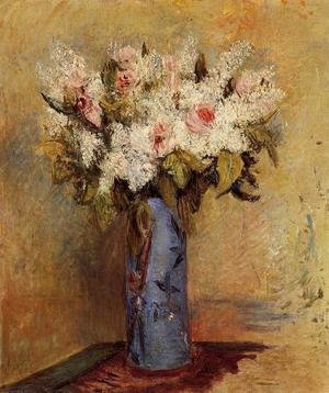 Pierre Auguste Renoir - Vase Of Lilacs And Roses