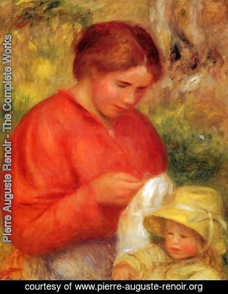 Pierre Auguste Renoir - Woman And Child