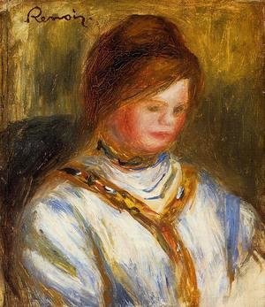 Pierre Auguste Renoir - Woman In A Blue Blouse